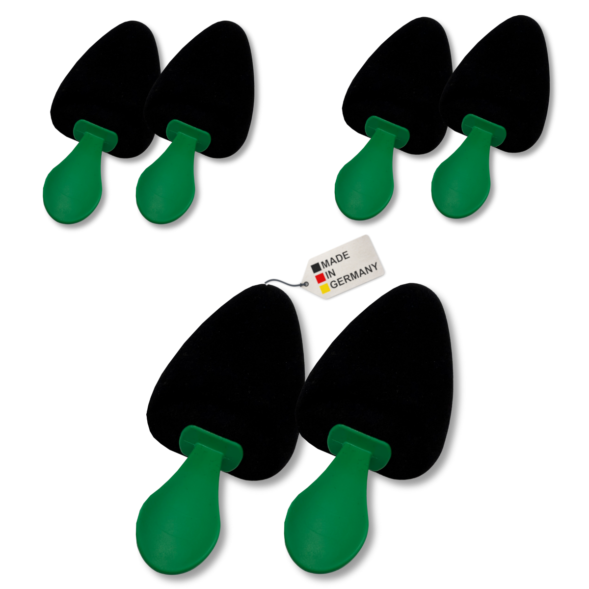 Contour Black Universal Schuhspanner Gr. 35-38 - 3 Paar - Schuhformer Schaumstoff